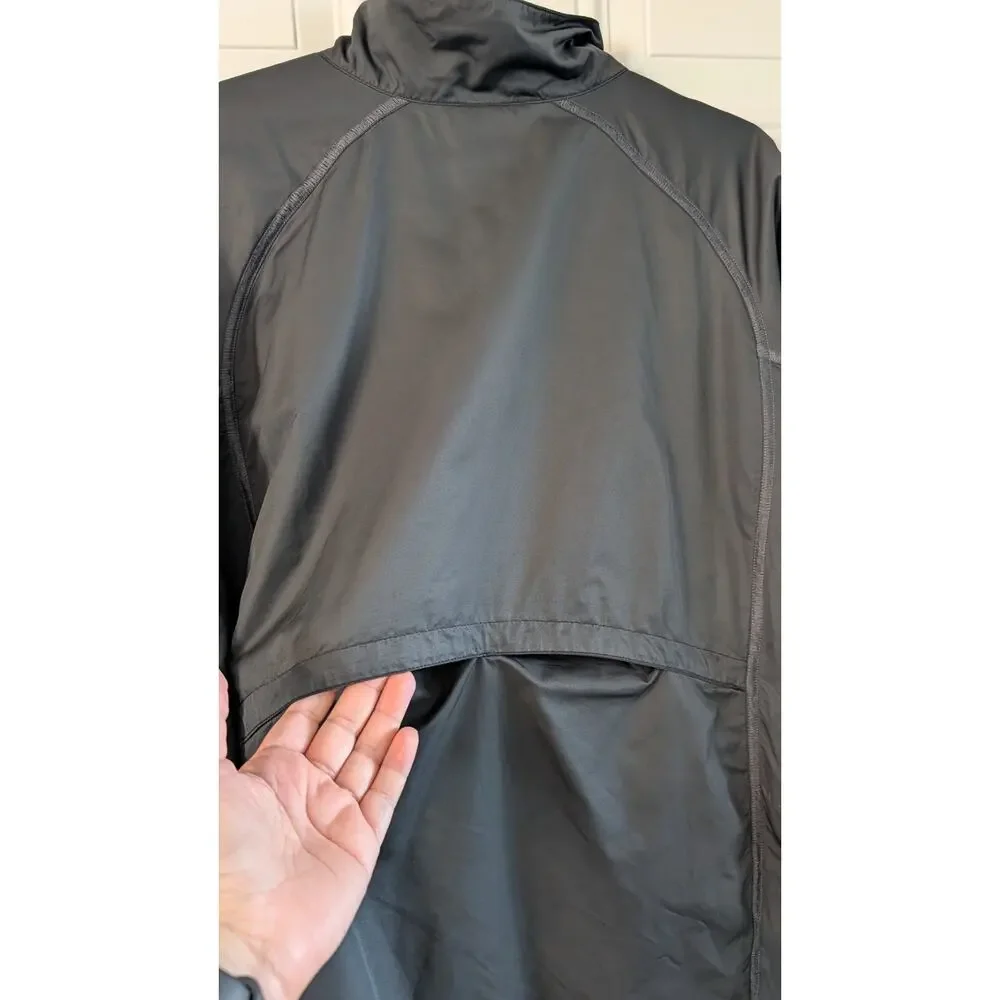 Nike Golf Dri-FIT Windbreaker Jacket XL Black Full Zip Vented